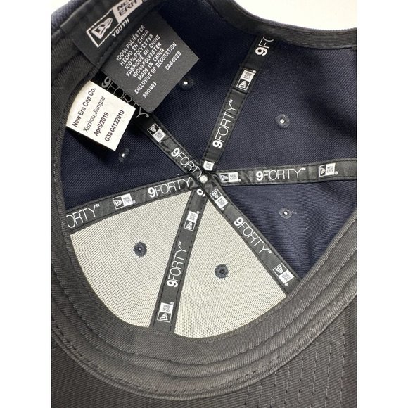 New Era Youth Mens 59FIFTY Boston Red Sox Navy Blue Red Polyester - Picture 9 of 9